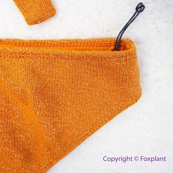 New! Set! In‎ Your Arms Free People Oceanic Bikini Top and bottom orange, size M - Picture 4 of 13